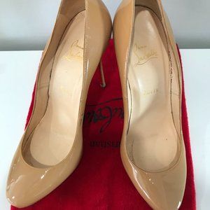 Louboutin Fifille classic nude patent leather 41
